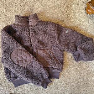 ALO Yoga Sherpa Edge Bomber Jacket